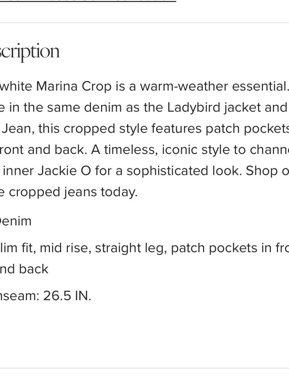 Cabi Marina Crops - Picture 5 of 5